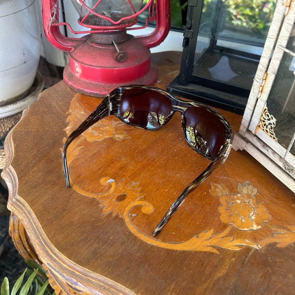 Brown Rhinestone Sunglasses - Picture 10 of 16
